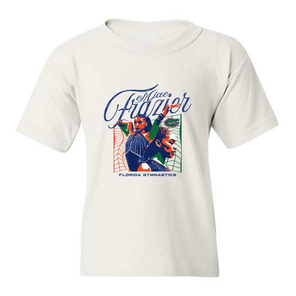 Florida - NCAA Women's Gymnastics : Emjae Frazier - Collage Youth T-Shirt-0