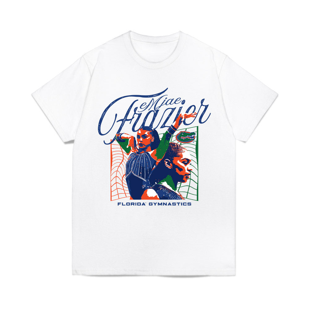 Florida - NCAA Women's Gymnastics : Emjae Frazier - Collage Comfort Colors T-Shirt-0