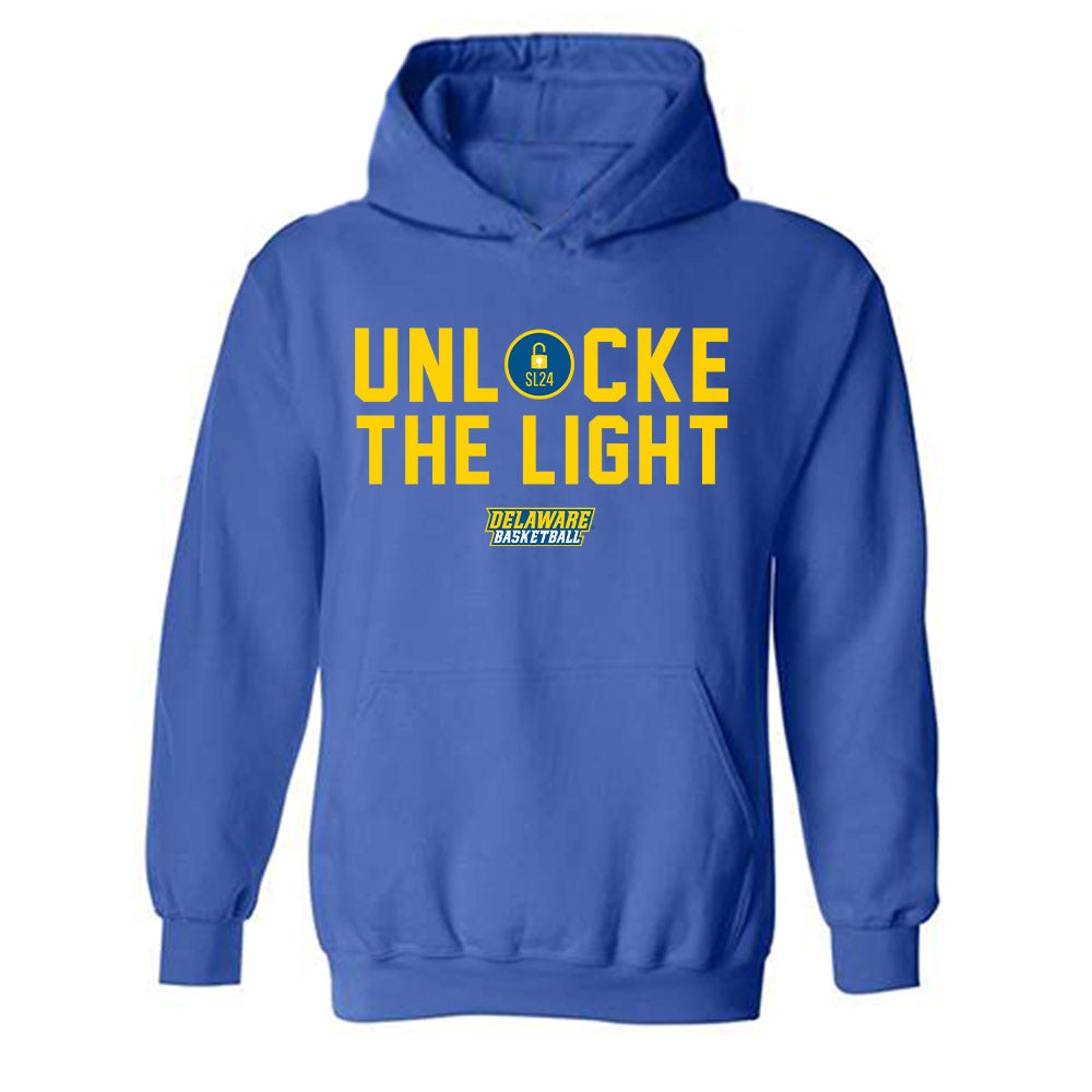Delaware - NCAA Men's Basketball : UnLocke the Light Hooded Sweatshirt-0
