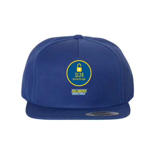 Delaware - NCAA Men's Basketball : UnLocke the Light Snapback Hat-0
