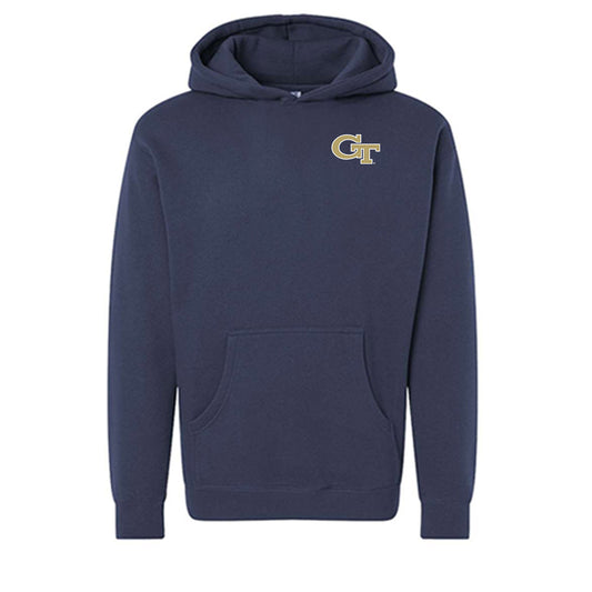Georgia Tech - NCAA Baseball : Drew Burress - Collage Hooded Pullover Sweatshirt-0