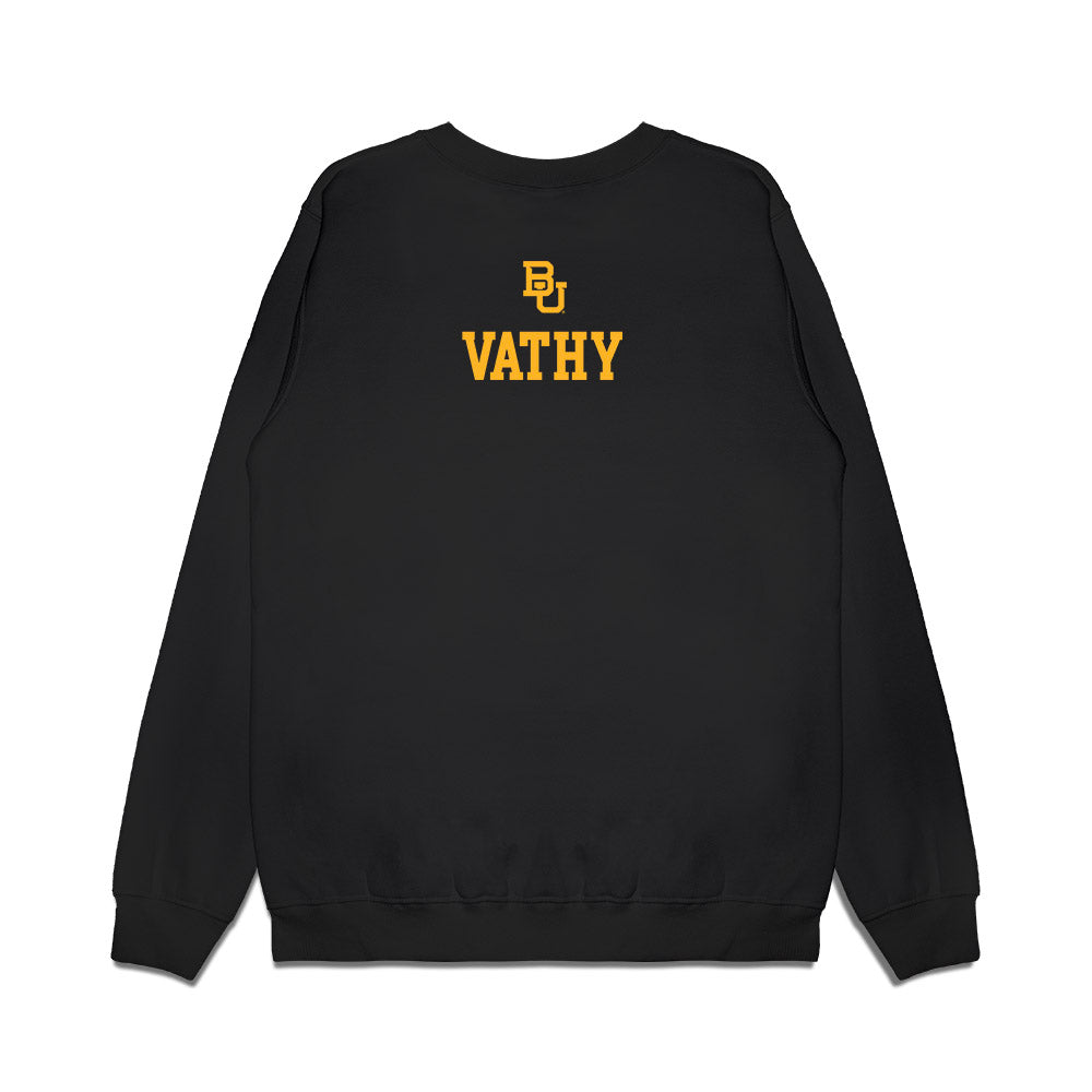 Baylor - Baylor University - NCAA Acrobatics & Tumbling : Gabby Vathy - National Champions Premium Crewneck Sweatshirt-1