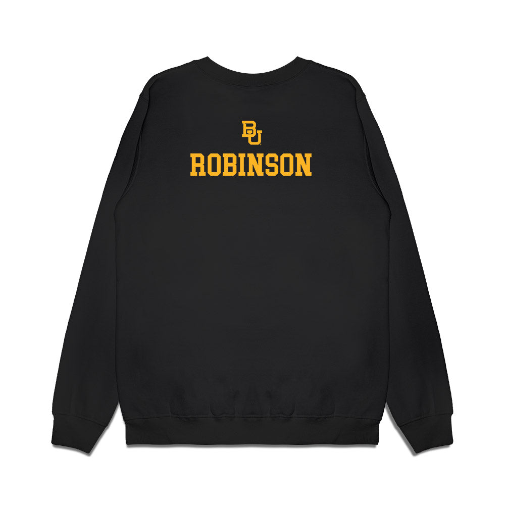 Baylor - Baylor University - NCAA Acrobatics & Tumbling : Kelsey Robinson - National Champions Premium Crewneck Sweatshirt-1