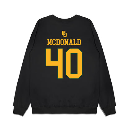 Baylor - Baylor University - NCAA Acrobatics & Tumbling : Leavy McDonald - National Champions Premium Crewneck Sweatshirt-1