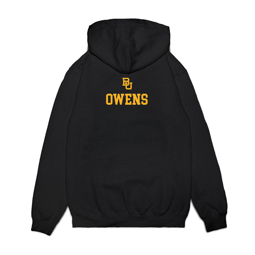 Baylor - Baylor University - NCAA Acrobatics & Tumbling : Lawrence Owens - National Champions Premium Hooded Sweatshirt-1