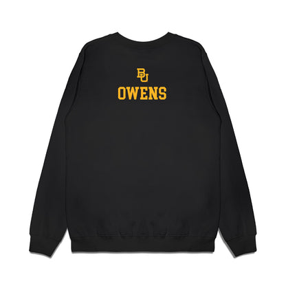 Baylor - Baylor University - NCAA Acrobatics & Tumbling : Lawrence Owens - National Champions Premium Crewneck Sweatshirt-1