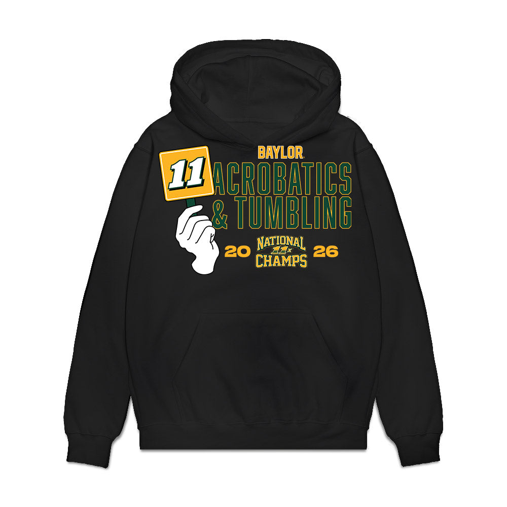 Baylor - NCAA Acrobatics & Tumbling : National Champions Premium Hooded Sweatshirt-0