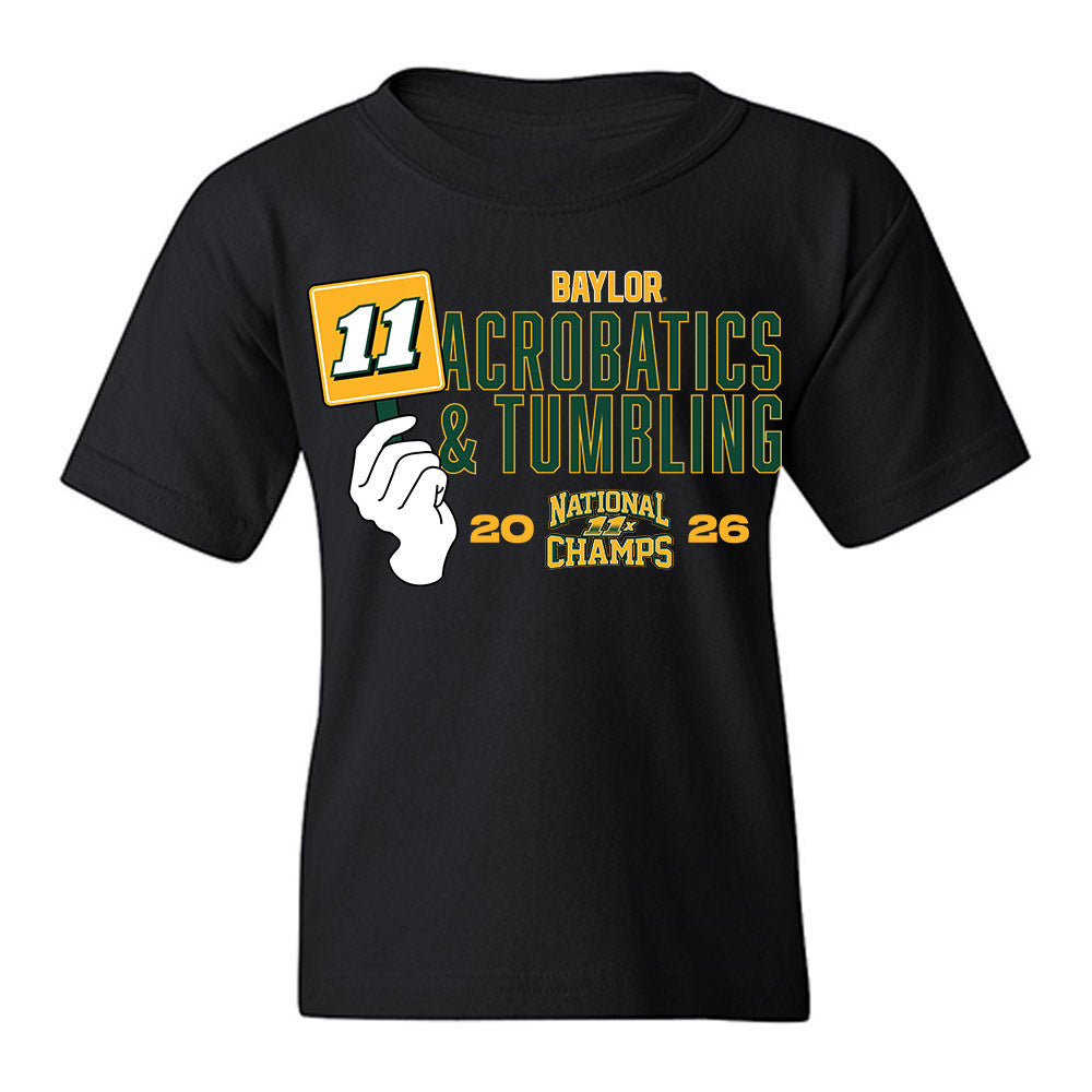 Baylor - NCAA Acrobatics & Tumbling : National Champions Youth T-Shirt-0
