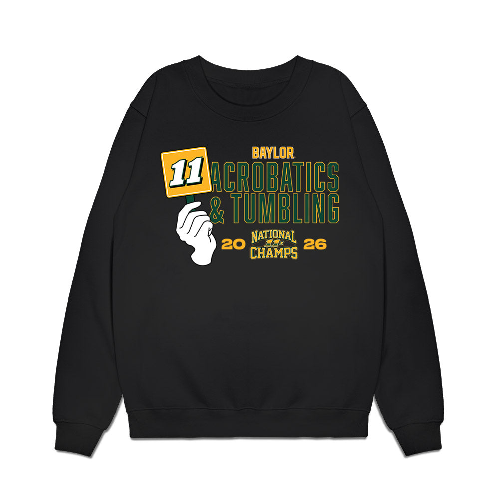 Baylor - NCAA Acrobatics & Tumbling : National Champions Premium Crewneck Sweatshirt-0