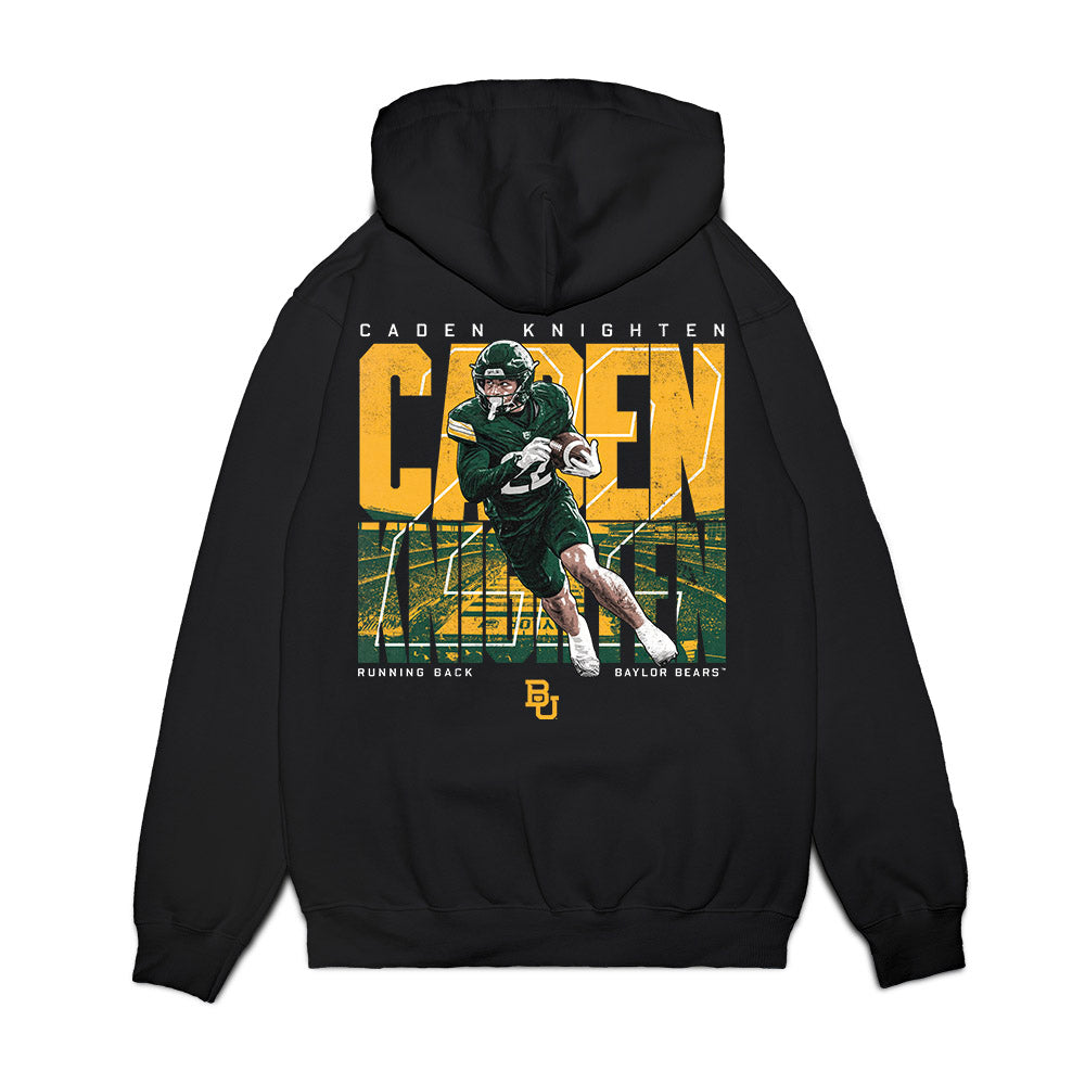 Baylor - NCAA Football : Caden knighten - Collage Premium Hooded Sweatshirt-1