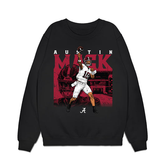 Alabama - NCAA Football : Austin Mack - Collage Premium Crewneck Sweatshirt-0