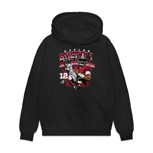 Alabama - NCAA Football : Keelon Russell - Collage Premium Hooded Sweatshirt-0