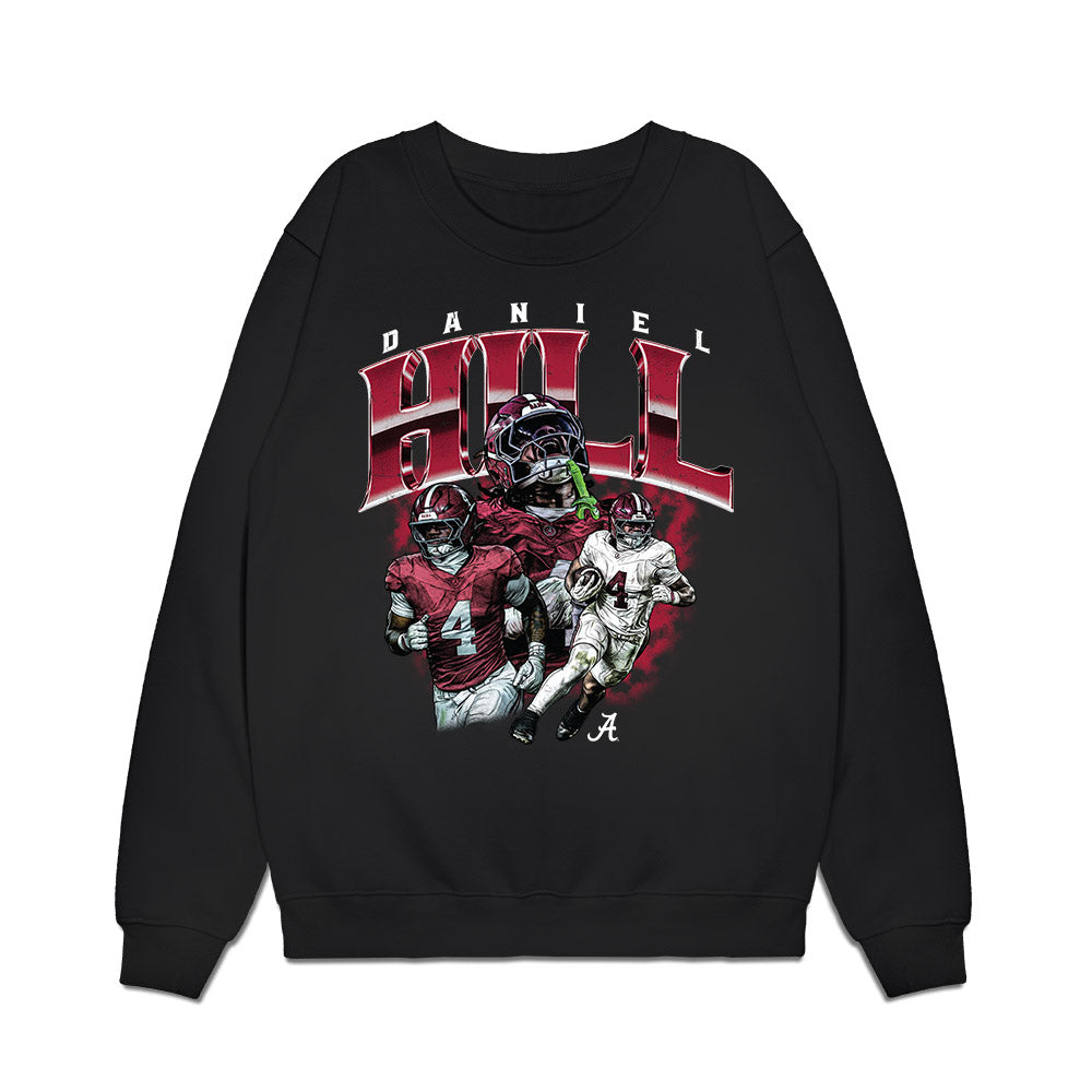 Alabama - NCAA Football : Daniel Hill - Collage Premium Crewneck Sweatshirt-0
