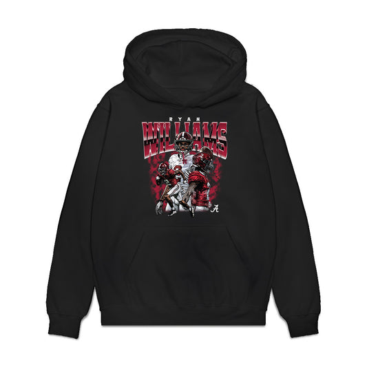 Alabama - NCAA Football : Ryan Coleman-Williams - Collage Premium Hooded Sweatshirt-0