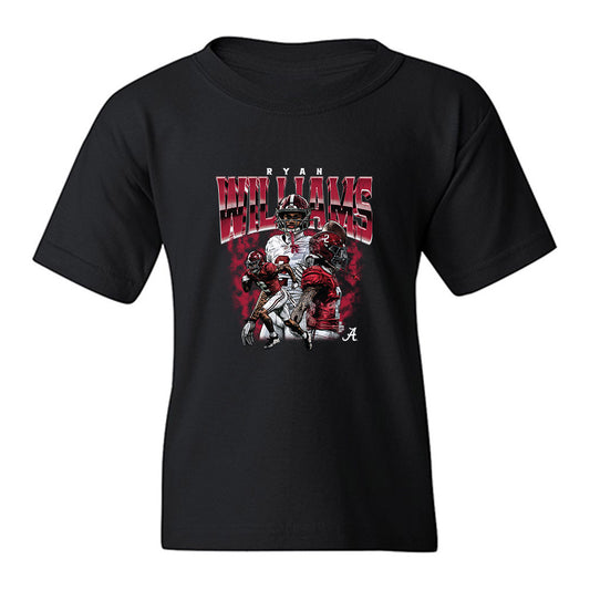 Alabama - NCAA Football : Ryan Coleman-Williams - Collage Youth T-Shirt-0