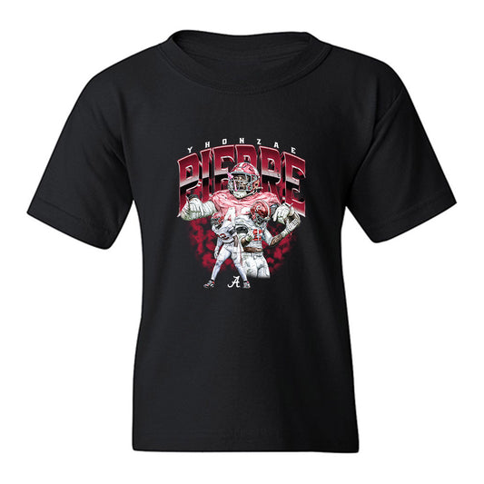 Alabama - NCAA Football : Yhonzae Pierre - Collage Youth T-Shirt-0