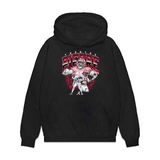 Alabama - NCAA Football : Yhonzae Pierre - Collage Premium Hooded Sweatshirt-0