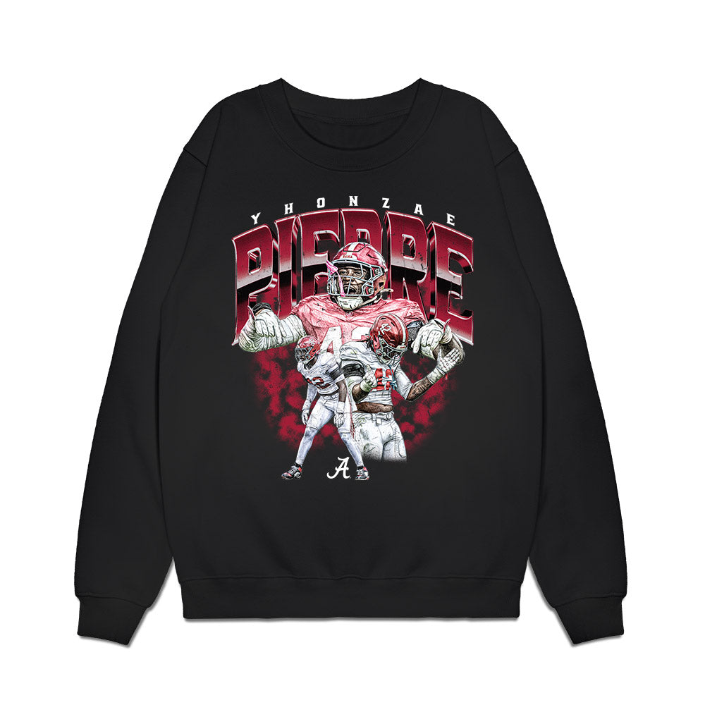 Alabama - NCAA Football : Yhonzae Pierre - Collage Premium Crewneck Sweatshirt-0