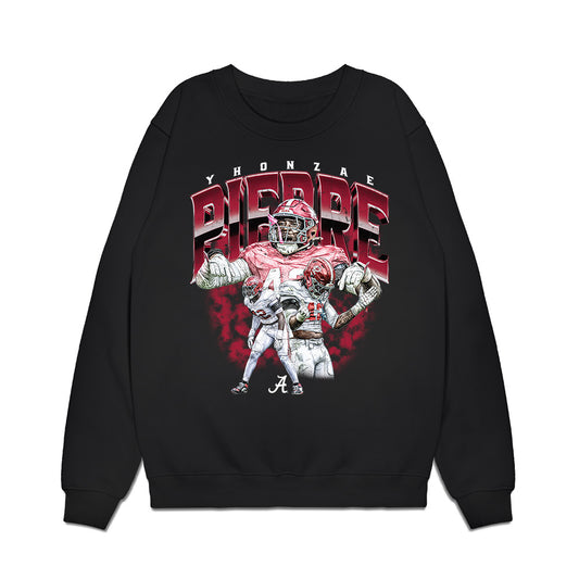 Alabama - NCAA Football : Yhonzae Pierre - Collage Premium Crewneck Sweatshirt-0