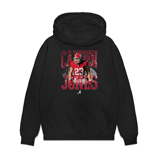 Alabama - NCAA Football : Cayden Jones - Collage Premium Hooded Sweatshirt-0