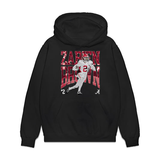 Alabama - NCAA Football : Zabien Brown - Collage Premium Hooded Sweatshirt-0