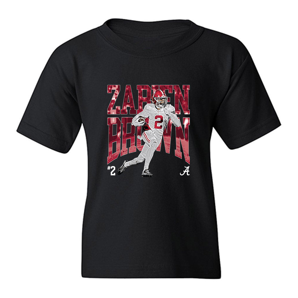 Alabama - NCAA Football : Zabien Brown - Collage Youth T-Shirt-0
