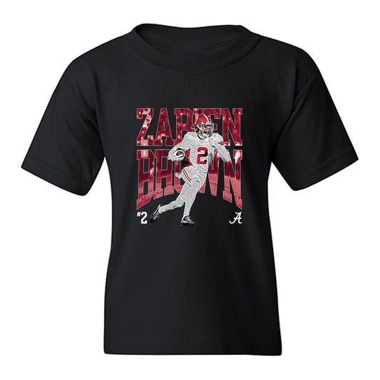 Alabama - NCAA Football : Zabien Brown - Collage Youth T-Shirt-0