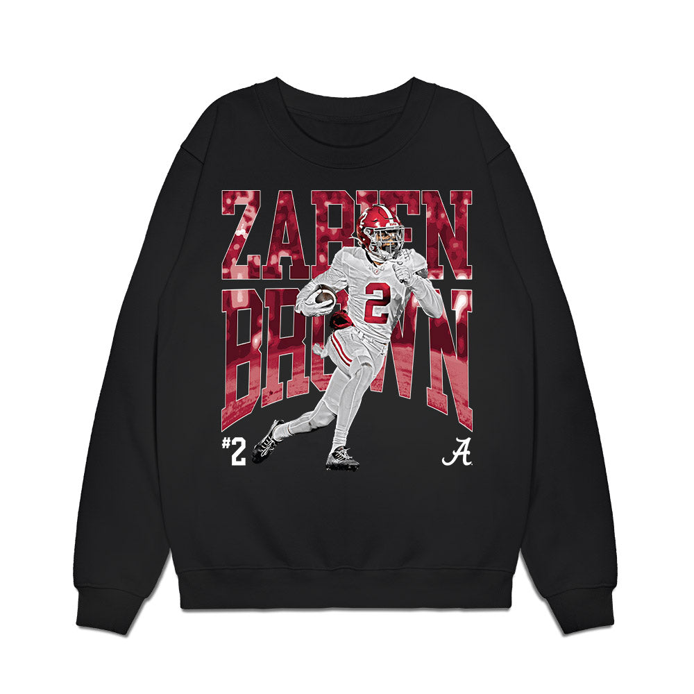 Alabama - NCAA Football : Zabien Brown - Collage Premium Crewneck Sweatshirt-0