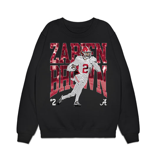 Alabama - NCAA Football : Zabien Brown - Collage Premium Crewneck Sweatshirt-0