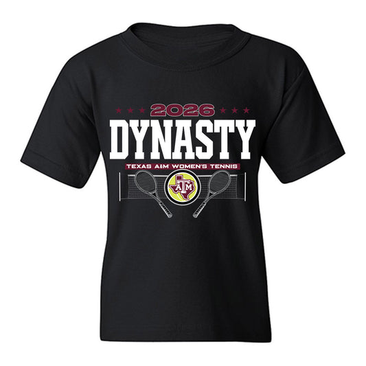 Texas A&M - NCAA Women's Tennis : Violeta Martinez - National Champions Youth T-Shirt-0