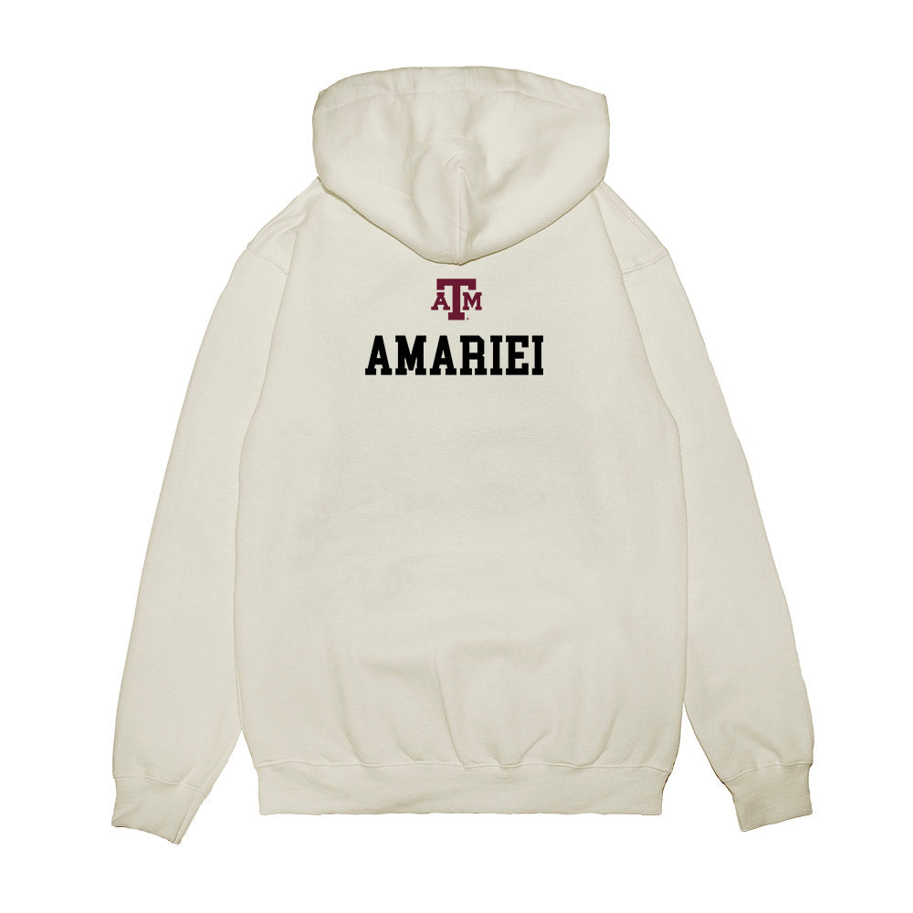 Texas A&M - NCAA Women's Tennis : Ilinca Amariei - 5x Conference Champions Premium Hooded Sweatshirt-1