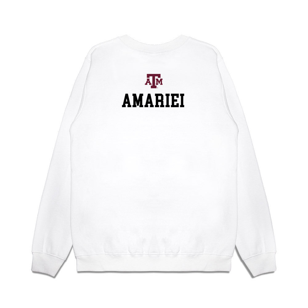 Texas A&M - NCAA Women's Tennis : Ilinca Amariei - 5x Conference Champions Premium Crewneck Sweatshirt-1