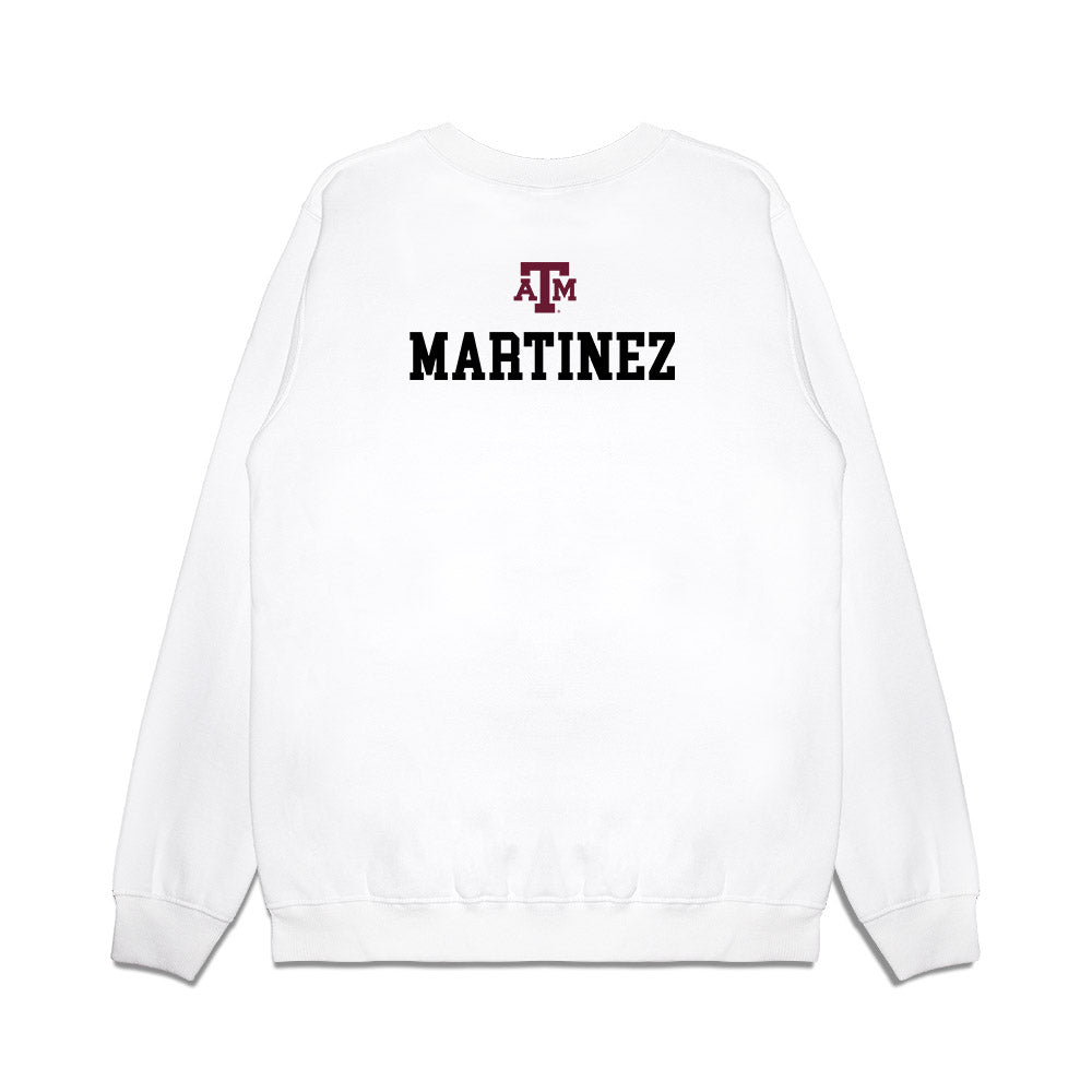 Texas A&M - NCAA Women's Tennis : Violeta Martinez - 5x Conference Champions Premium Crewneck Sweatshirt-1