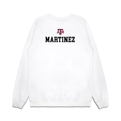 Texas A&M - NCAA Women's Tennis : Violeta Martinez - 5x Conference Champions Premium Crewneck Sweatshirt-1