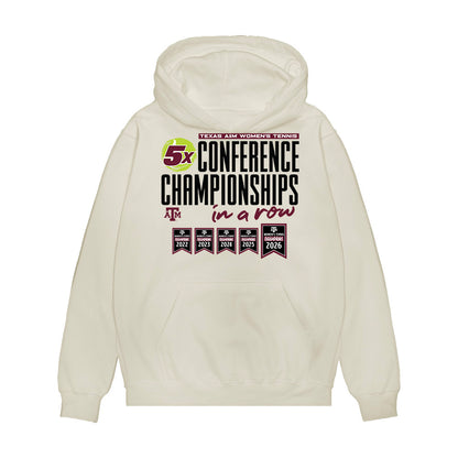 Texas A&M - NCAA Women's Tennis : Ilinca Amariei - 5x Conference Champions Premium Hooded Sweatshirt-0