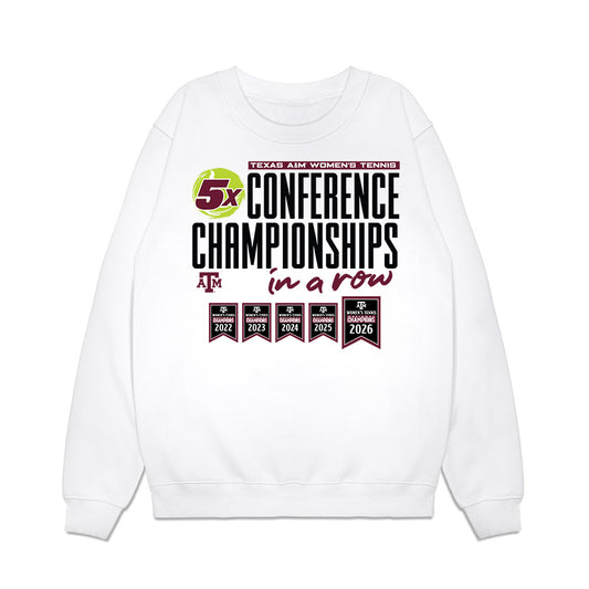 Texas A&M - NCAA Women's Tennis : Avery Esquivel - 5x Conference Champions Premium Crewneck Sweatshirt-0