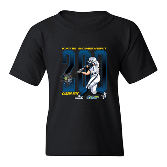 Delaware - NCAA Softball : Katie Scheivert - 200 Career Hits Collage Youth T-Shirt-0