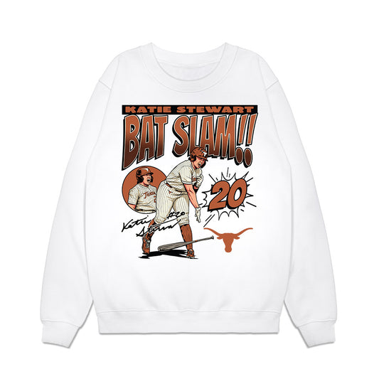 Texas - NCAA Softball : Katie Stewart - Caricature Premium Crewneck Sweatshirt-0