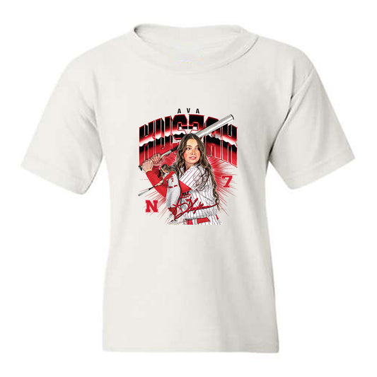 Nebraska - NCAA Softball : Ava Kuszak - Collage Youth T-Shirt-0