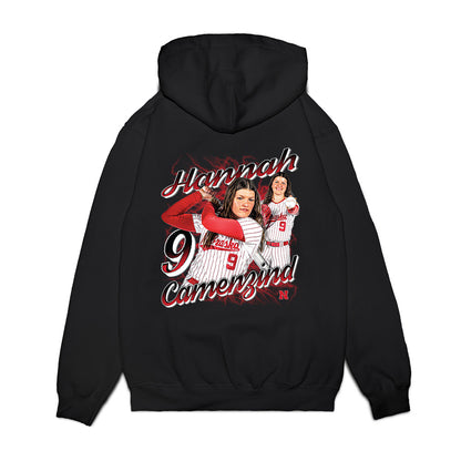 Nebraska - NCAA Softball : Hannah Camenzind - Collage Premium Hooded Sweatshirt-1