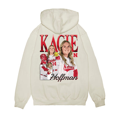 Nebraska - NCAA Softball : Kacie Hoffmann - Collage Premium Hooded Sweatshirt-1