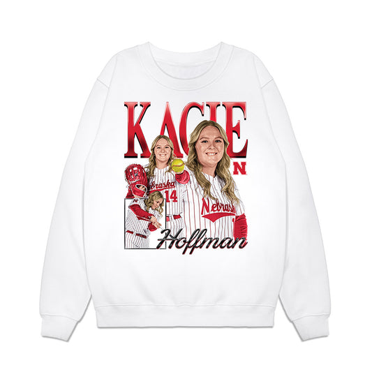 Nebraska - NCAA Softball : Kacie Hoffmann - Collage Premium Crewneck Sweatshirt-0