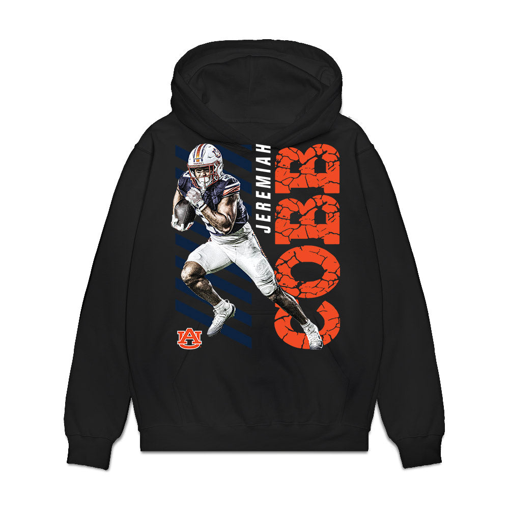 Auburn - NCAA Football : Jeremiah Cobb - Collage Premium Hooded Sweatshirt-0