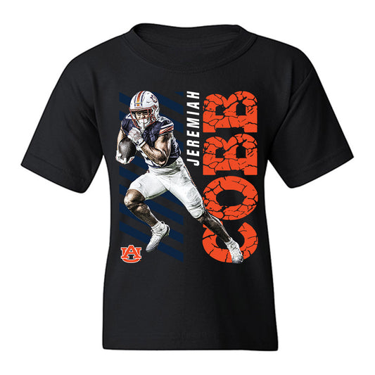 Auburn - NCAA Football : Jeremiah Cobb - Collage Youth T-Shirt-0