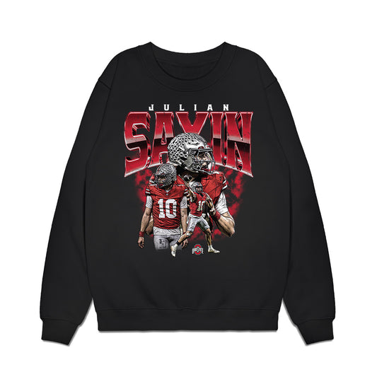 Ohio State - NCAA Football : Julian Sayin - Collage Premium Crewneck Sweatshirt-0