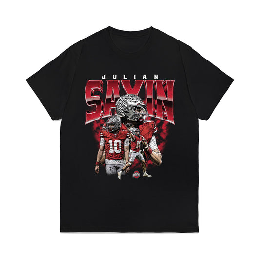 Ohio State - NCAA Football : Julian Sayin - Collage Comfort Colors T-Shirt-0