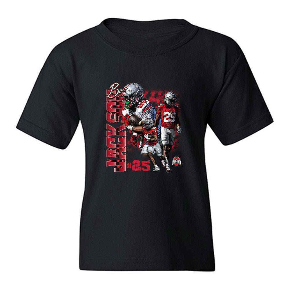 Ohio State - NCAA Football : Bo Jackson - Collage Youth T-Shirt-0