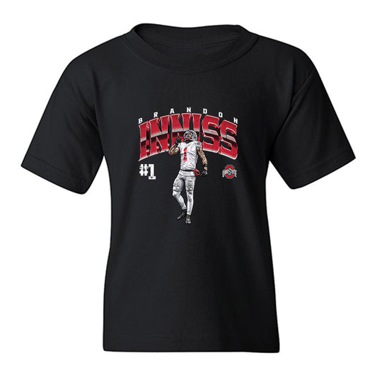 Ohio State - NCAA Football : Brandon Inniss - Collage Youth T-Shirt-0