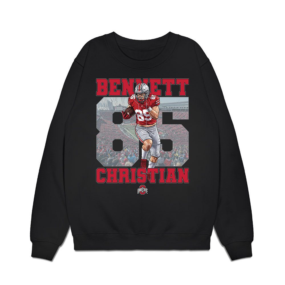 Ohio State - NCAA Football : Bennett Christian - Collage Premium Crewneck Sweatshirt-0