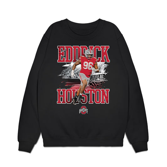 Ohio State - NCAA Football : Eddrick Houston - Collage Premium Crewneck Sweatshirt-0